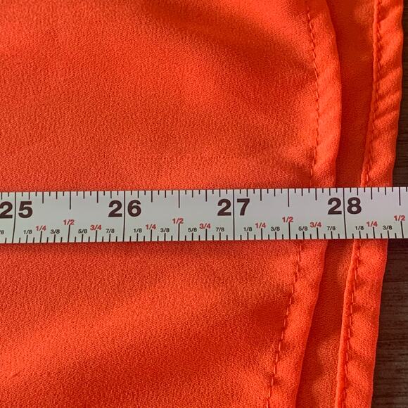 Charlotte Russe Orange Blouse Size Medium - Picture 9 of 9